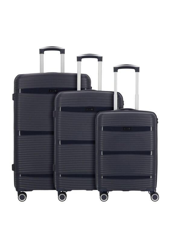 D&N D&N Komplet walizek 302608 Błękitny