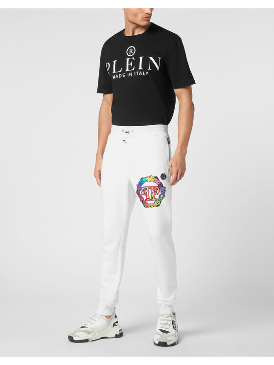 PHILIPP PLEIN PHILIPP PLEIN Joggers kalhoty 22471 Bílá Jogger Fit
