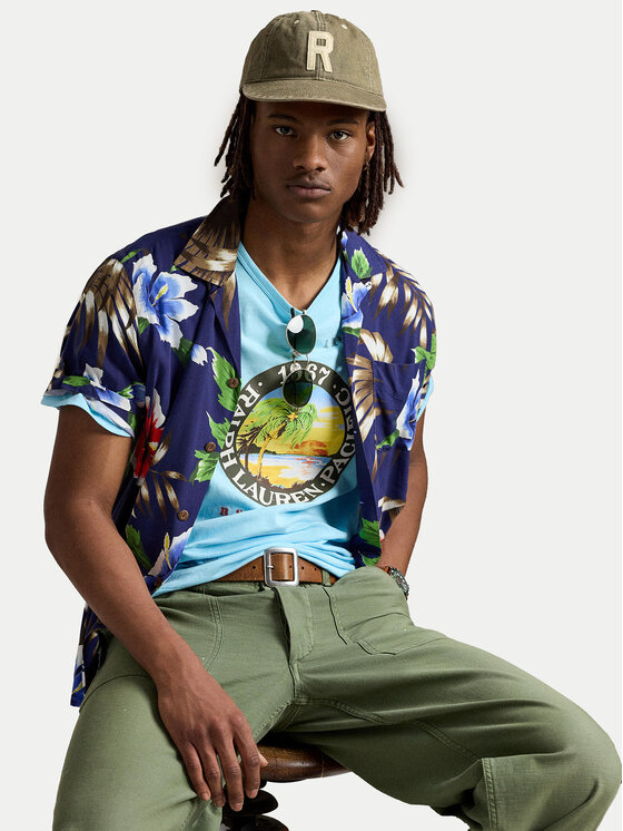 Polo Ralph Lauren Polo Ralph Lauren T-shirt 710958253001 Svijetloplava Classic Fit