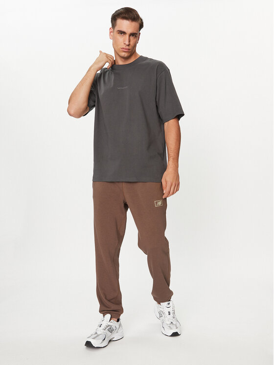 New Balance New Balance Majica Athletics Linear T-Shirt MT33560 Črna Regular Fit