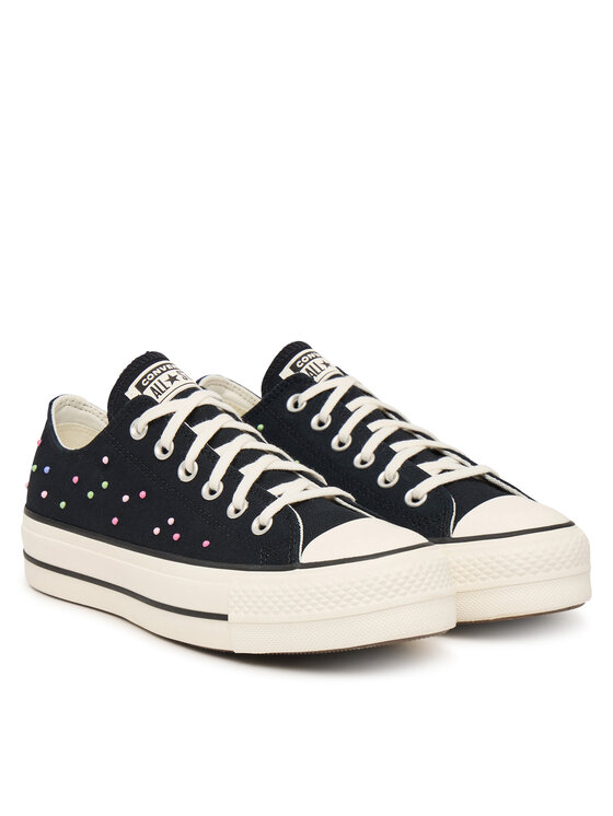 Converse Converse Tornacipő Chuck Taylor All Star Lift Platform Mini Studs A19141C Fekete