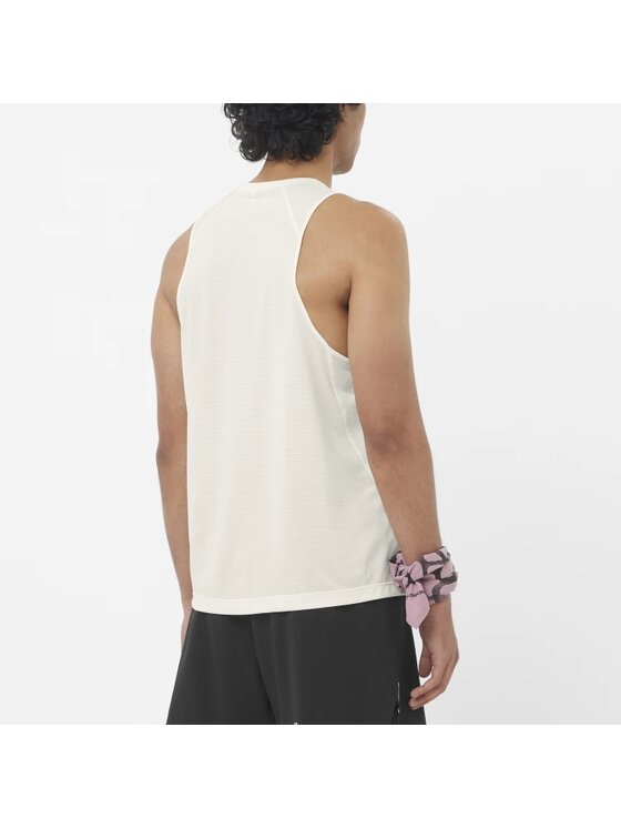 Salomon Salomon Koszulka techniczna SHAKEout CORE TANK M Beżowy Regular Fit