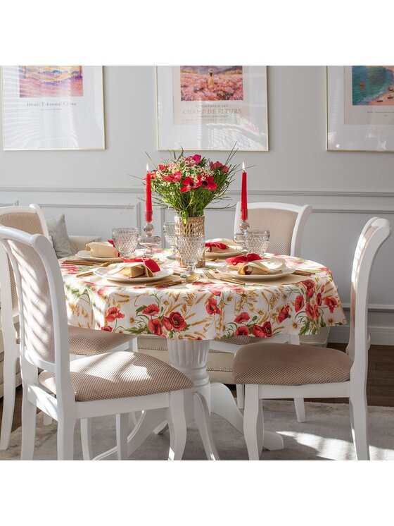Roseberry Home Roseberry Home Obrus Poppy Czerwony