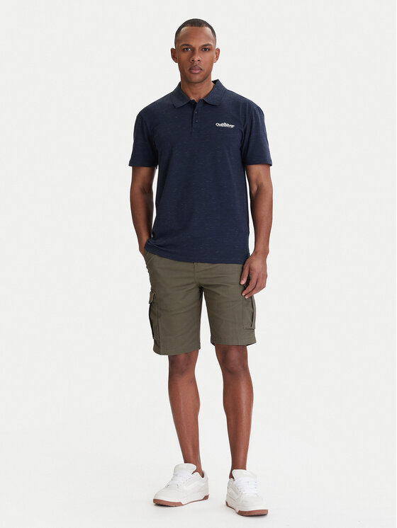 Quiksilver Quiksilver Тениска с яка и копчета EQYKT04420 Тъмносин Regular Fit
