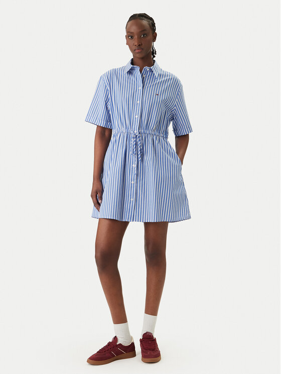 Tommy Jeans Tommy Jeans Haljina košulja DW0DW20617 Plava Regular Fit