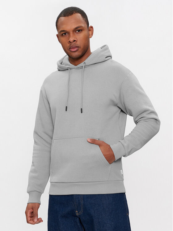 Jack&Jones Džemperis ar kapuci Bradley 12249340 Pelēks Relaxed Fit