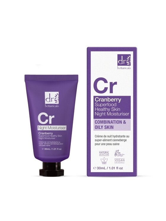 Dr Botanicals Dr Botanicals Nawilżający krem na noc z żurawiną dla zdrowej skóry Krem na noc