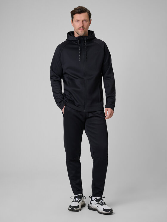 4F 4F Bluza TRAINING CLUB Czarny Regular Fit
