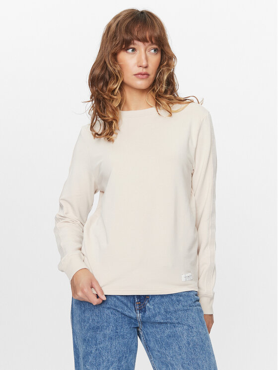 Tommy Hilfiger Tommy Hilfiger Majica dugih rukava UW0UW04872 Bež Regular Fit