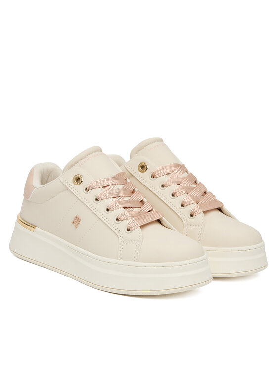 Tommy Hilfiger Tommy Hilfiger Sneakersy T3A9-34253-1355 S Écru