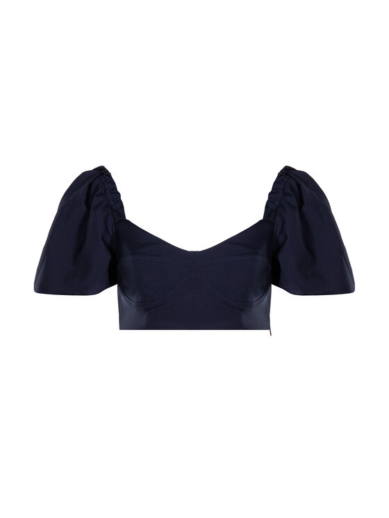 LAURELLA LAURELLA Bluzka 2SS010 Granatowy Regular Fit