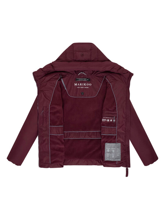 Marikoo Marikoo Kurtka zimowa Himee Bordowy Regular Fit