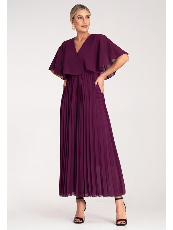 FIGL FIGL Abito da sera M1123 Viola Flared Fit