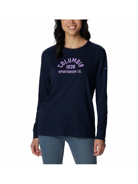 Columbia Columbia Bluza 201348 Niebieski Regular Fit