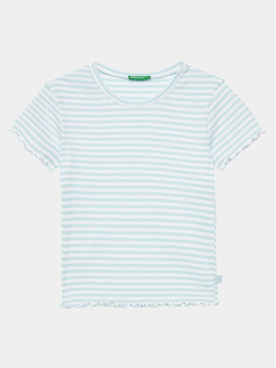 United Colors Of Benetton United Colors Of Benetton T-shirt 3W5BC10H7 Plava Regular Fit