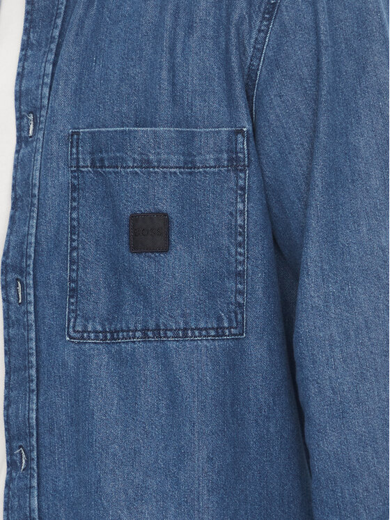 BOSS BOSS дънкова риза Laredo 50544660 Тъмносин Regular Fit