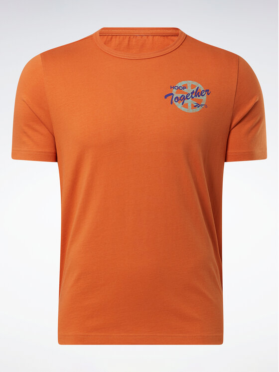 Reebok Reebok T-shirt Reebok Basketball All Are Welcome Here Hoop Together T-Shirt HN5800 Narančasta Relaxed Fit