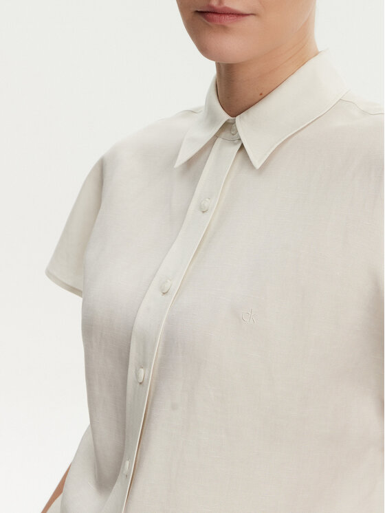 Calvin Klein Calvin Klein Košeľa K20K208322 Béžová Regular Fit
