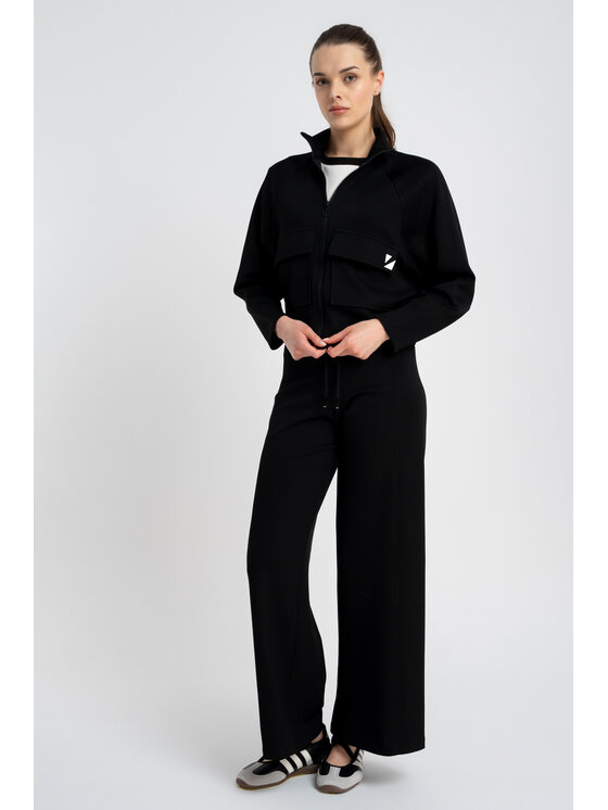 CLICK CLICK Παντελόνι υφασμάτινο 30-329 Μαύρο Loose Fit