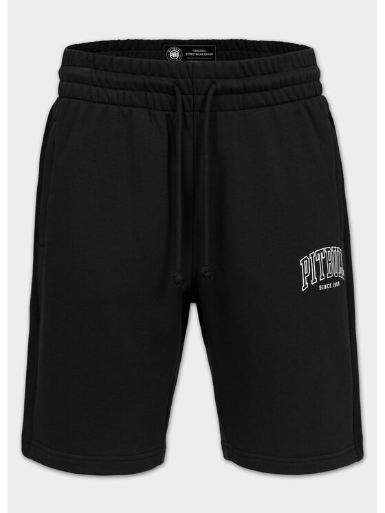 PITBULL PITBULL Szorty sportowe BADGER Czarny Regular Fit