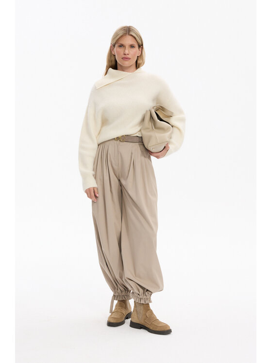 Deni Cler Milano Deni Cler Milano Sweter T-DC-S463-F5-90-11-1 Kremowy Regular Fit