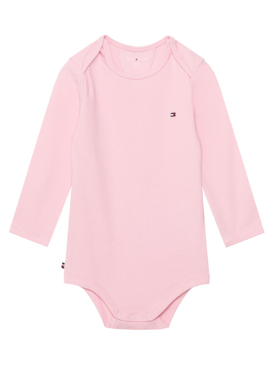 Tommy Hilfiger Tommy Hilfiger Súprava detských body 3 Pack Seasonal Body Ls Giftbox KN0KN02254 Svetloružová