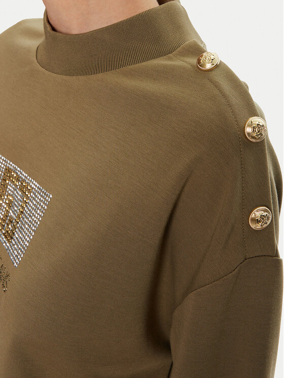Gaudi Gaudi Pulóver 421BD64004 Khaki Regular Fit
