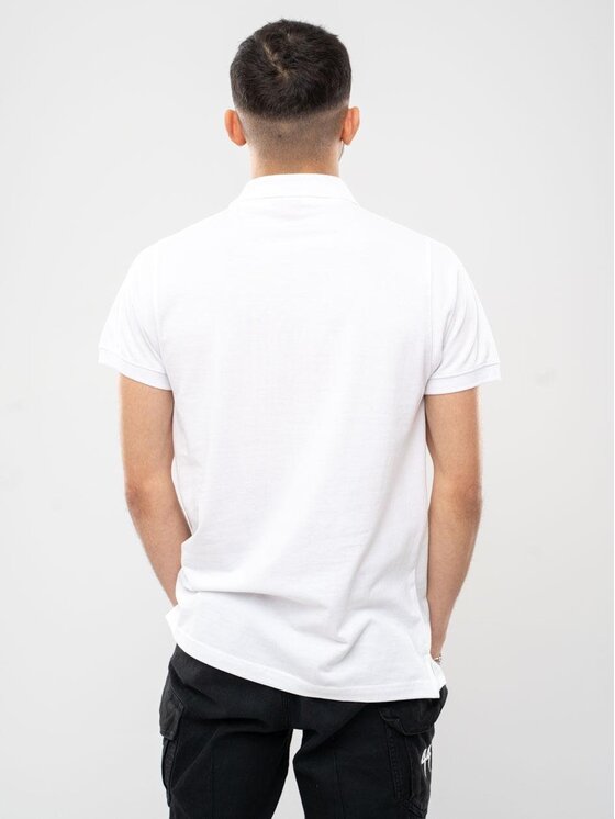 Jigga Wear Jigga Wear Polo Koszulka Polo Z Krótkim Rękawem Męska Biała Jigga Wear Mini Crown L Biały Regular Fit
