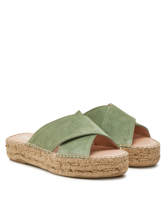 Manebi Manebi Espadrile Hamptons Double Sole X Bands Sandals R 6.6 DX Verde