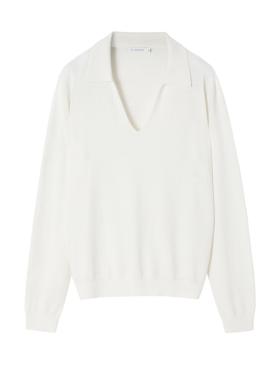 TATUUM Tatuum Sweter PALA Écru Classic Fit