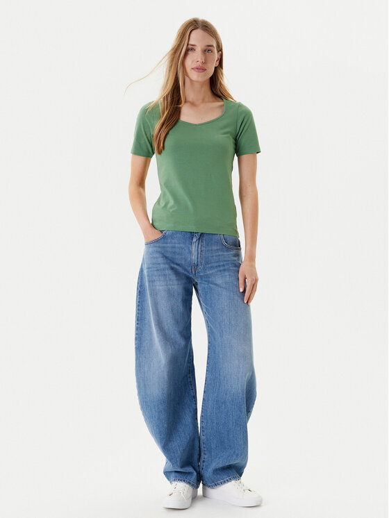 United Colors Of Benetton United Colors Of Benetton Tričko 3FJHD401P Zelená Slim Fit
