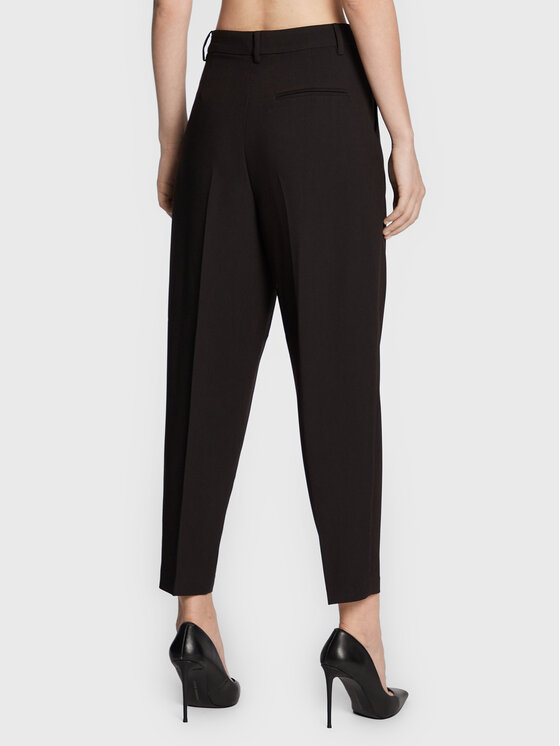 Bruuns Bazaar Bruuns Bazaar Bavlnené nohavice Cindy Sus Dagny BBW2393 Čierna Loose Fit