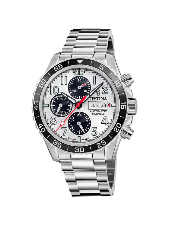 Festina Festina Zegarek F20055-1 Srebrny