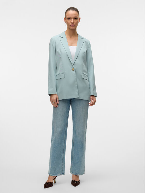 Vero Moda Vero Moda Marynarka Nila 10320915 Zielony Slim Fit