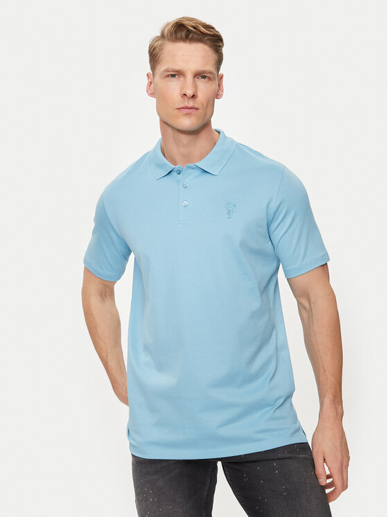 KARL LAGERFELD KARL LAGERFELD Polokošeľa 745028 542232 Modrá Regular Fit