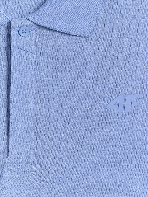 4F 4F Polo 4FRSS26TPTSM0899-32M Niebieski Regular Fit