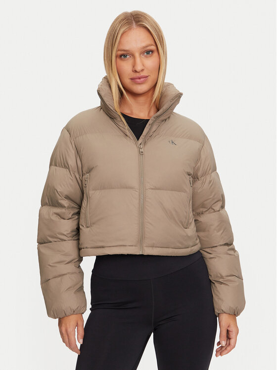 Calvin Klein Jeans Calvin Klein Jeans Geacă din puf J20J223577 Bej Relaxed Fit