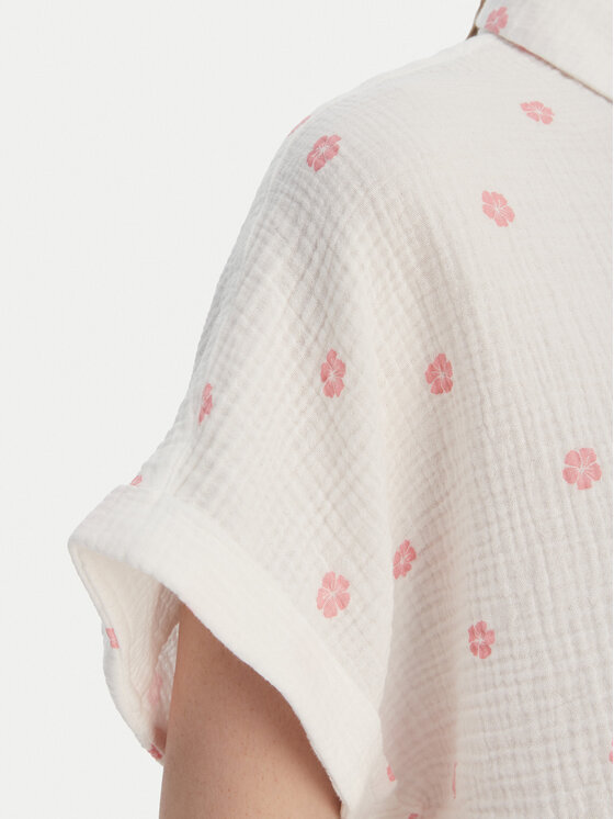 Roxy Roxy Cămașă W126-RXLST-1023-01P Alb Oversize