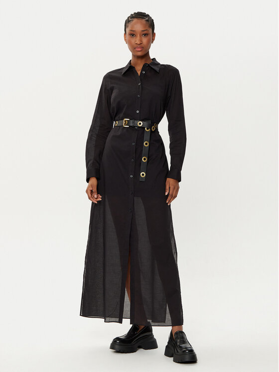 MICHAEL Michael Kors MICHAEL Michael Kors Hemdkleid MR5829W4YJ Schwarz Regular Fit