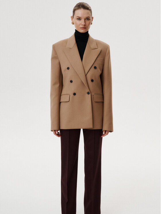 MARI PRETI MARI PRETI Giacca da abito Sovana Marrone Oversize