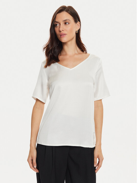 Tatuum Tatuum Bluse Mekonga T2416.044B Écru Regular Fit