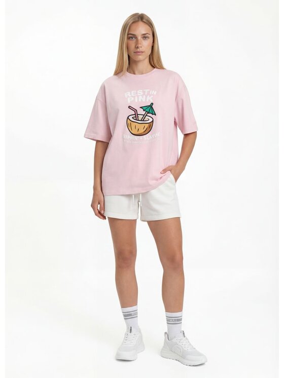 PITBULL PITBULL T-Shirt REST IN PINK Różowy Regular Fit