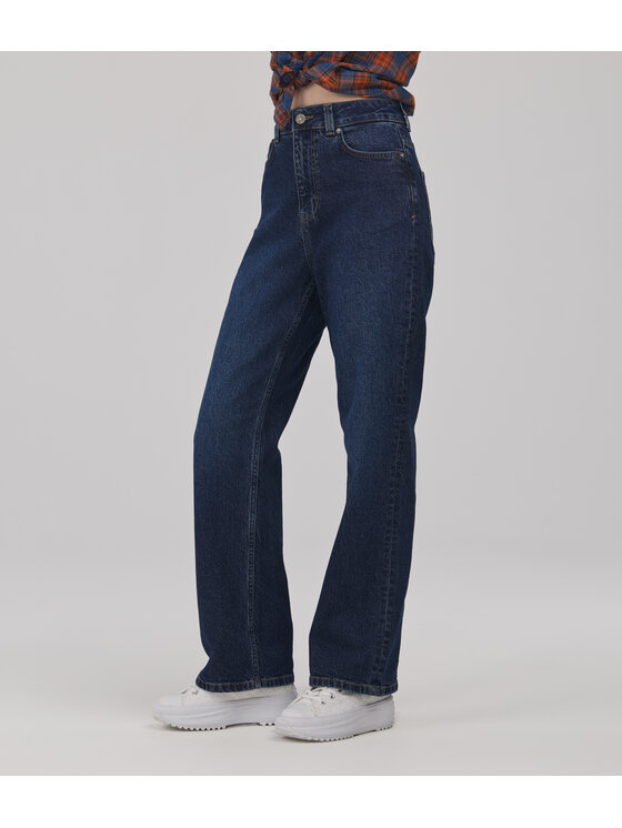 Lee Cooper Lee Cooper Jeansy EDNA Granatowy Wide Leg
