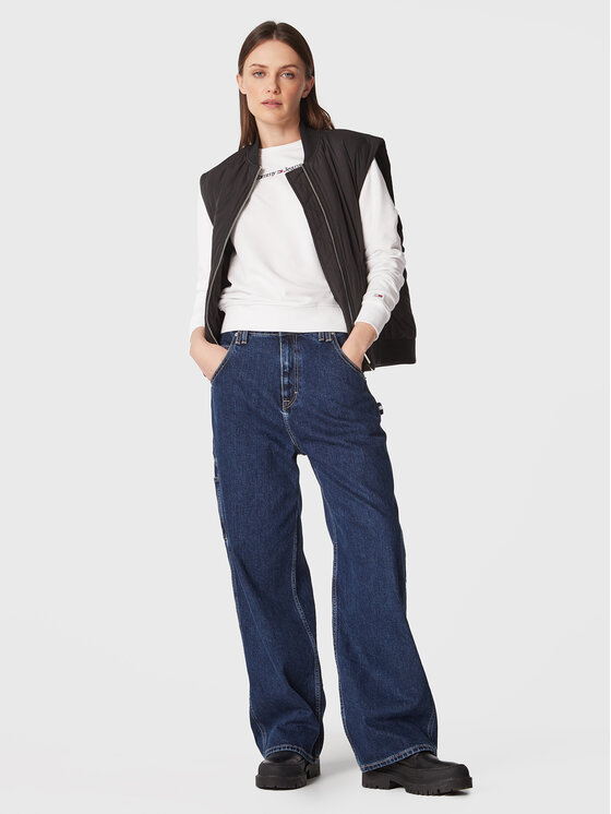 Tommy Jeans Tommy Jeans Felpa DW0DW15056 Bianco Regular Fit