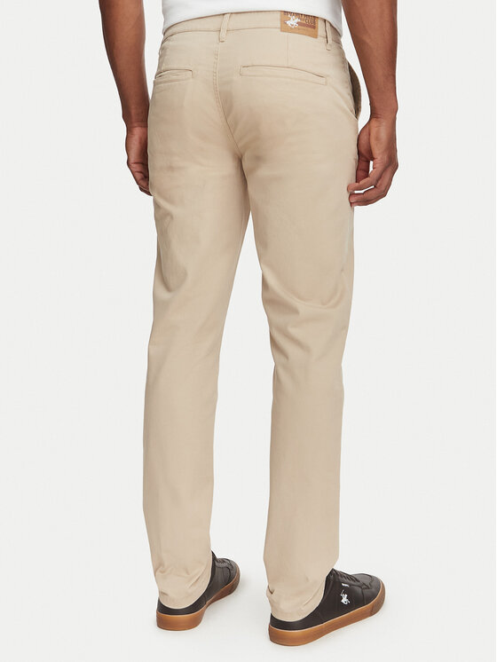 Beverly Hills Polo Club Beverly Hills Polo Club Chino-püksid P-SS26M -T450311 Beež Regular Fit