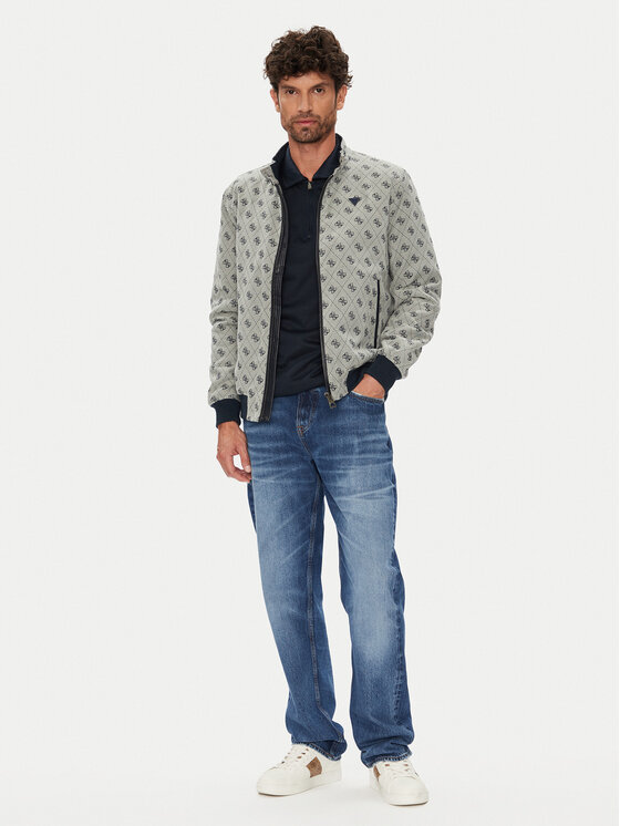 Guess Guess Μπόμπερ μπουφάν M5YL04 WGUE0 Σκούρο μπλε Regular Fit