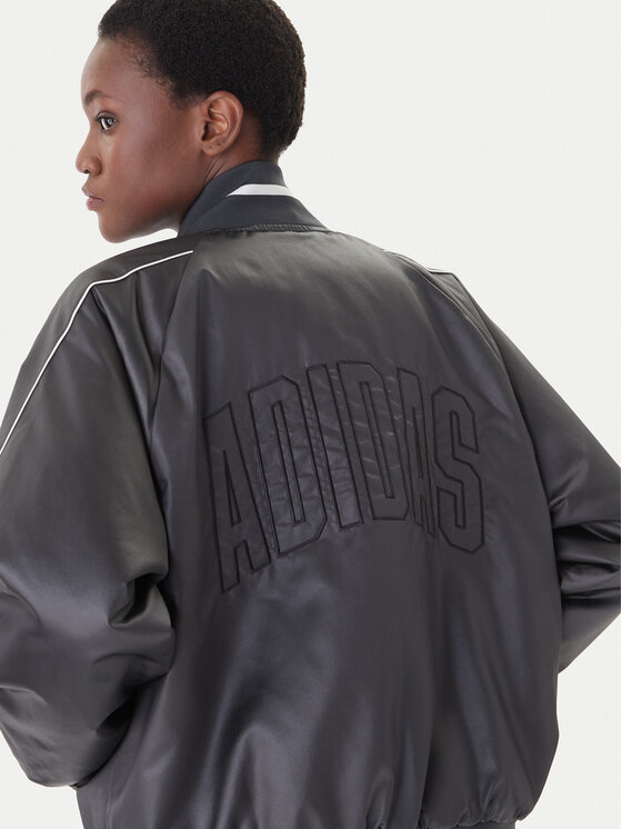 adidas adidas Geacă bomber Stadium JZ6919 Gri Loose Fit