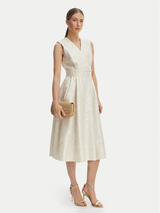 Rinascimento Rinascimento Kokteilinė suknelė CFC0127709003 Écru Regular Fit