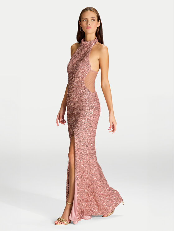 Hey Kyla Hey Kyla Rochie de seară 5AJ006HK Roz Slim Fit