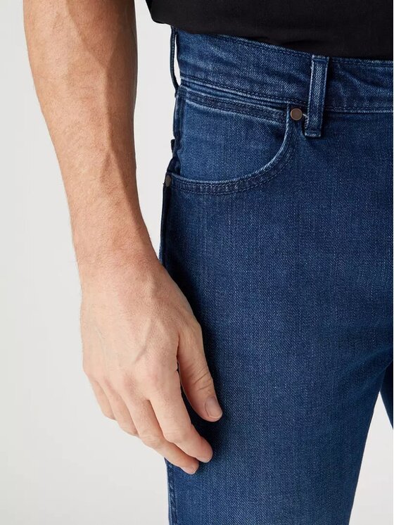 Wrangler Wrangler Jeansy LARSTON Niebieski Slim Fit